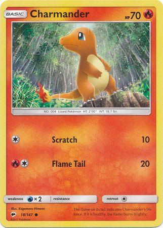 Charmander (#18/147)(REVERSE FOIL) REVERSE FOIL