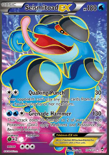 Seismitoad-EX (#106/111) Seismitoad-EX (#106/111)