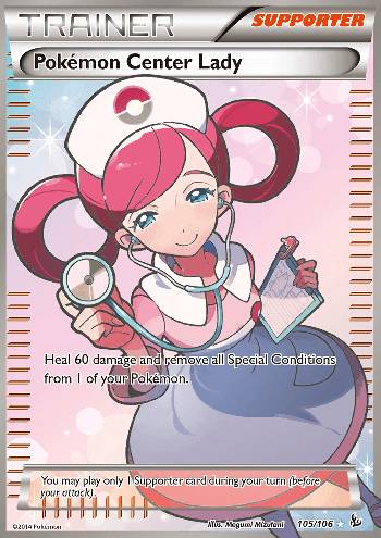 Dama do Centro Pokémon (#105/106) Dama do Centro Pokémon (#105/106)