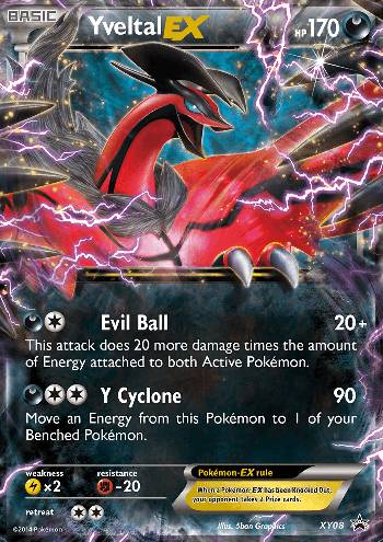 Yveltal-EX (#XY08/∞)(REVERSE FOIL) REVERSE FOIL