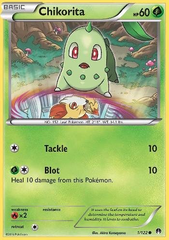 Chikorita (#1/122)(REVERSE FOIL) REVERSE FOIL
