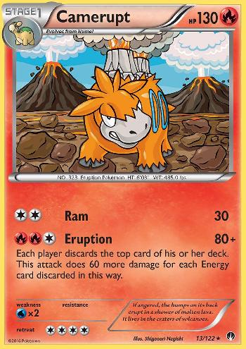 Camerupt (#13/122)(REVERSE FOIL) REVERSE FOIL