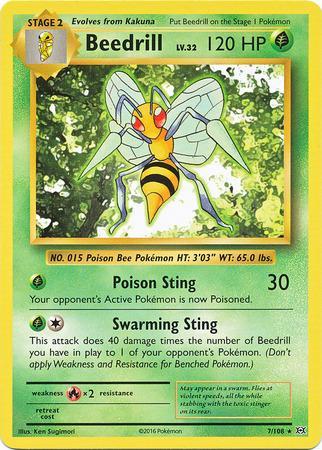 Beedrill (#7/108)(REVERSE FOIL) REVERSE FOIL