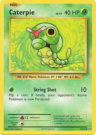 Caterpie (#3/108)(REVERSE FOIL) REVERSE FOIL