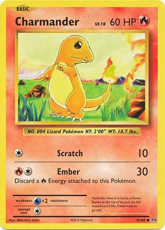 Charmander (#9/108)(REVERSE FOIL) REVERSE FOIL